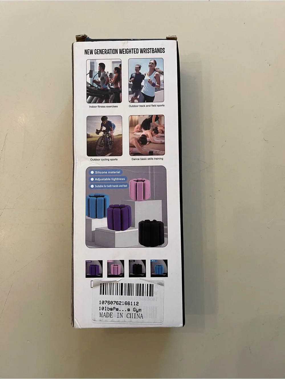 Adjustable Wrist & Ankle Weights - 1 lb/2 lb Pair for Yoga, Dance, Pilates, Card